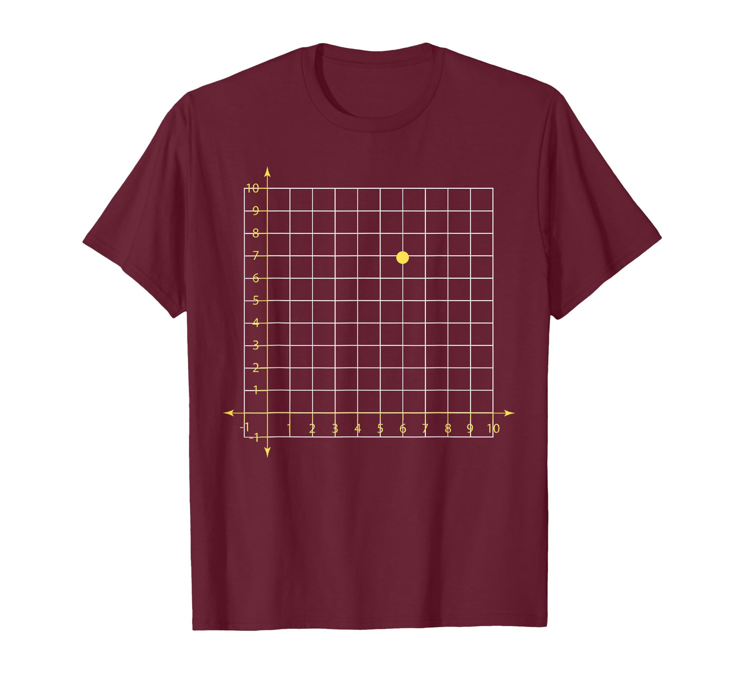 Coordinate (6,7) Funny Math Teacher 6 7 Math Lover Boys Kids T-Shirt