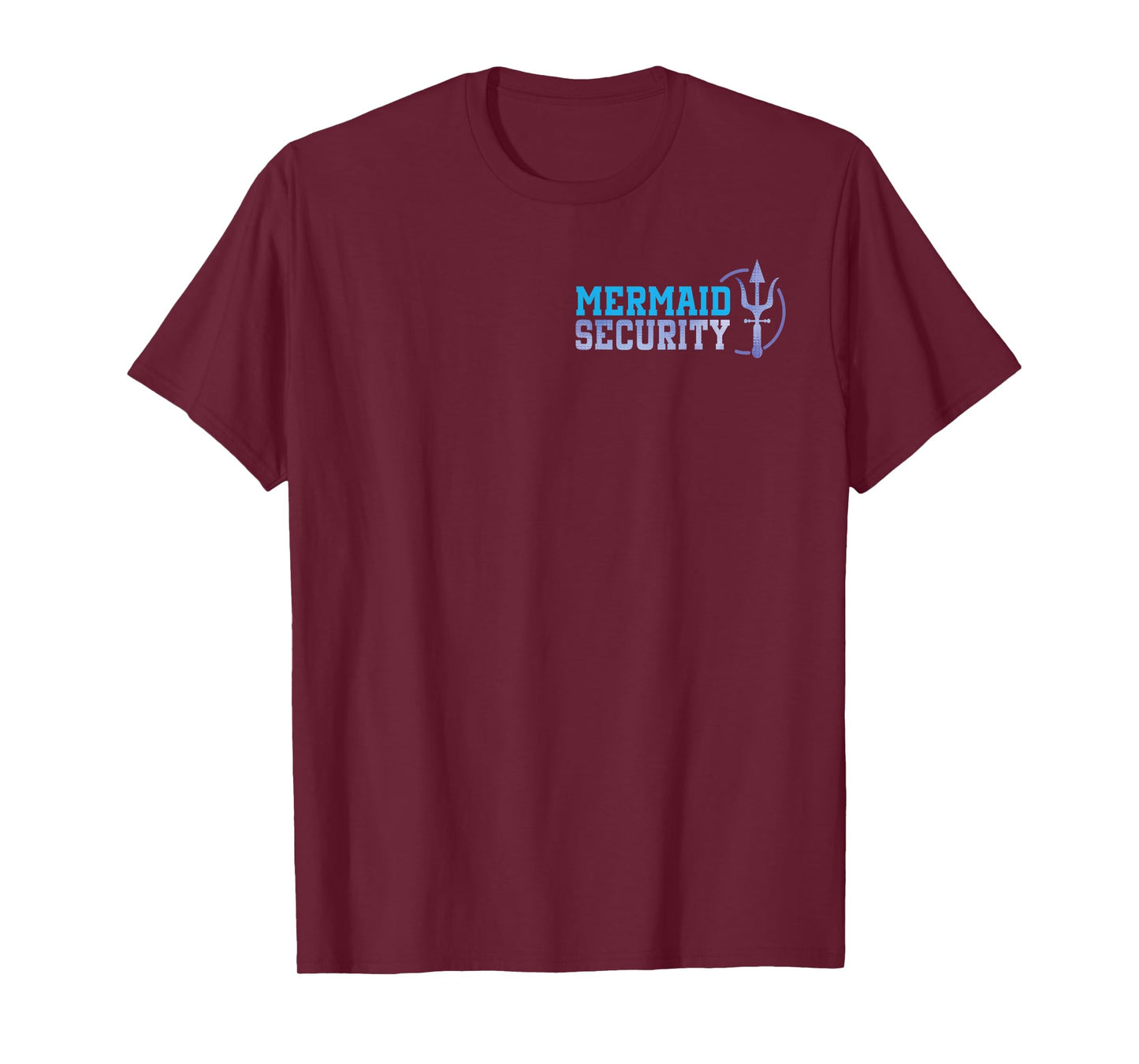 Mermaid Security Halloween Costume Dad Men Boy T-Shirt