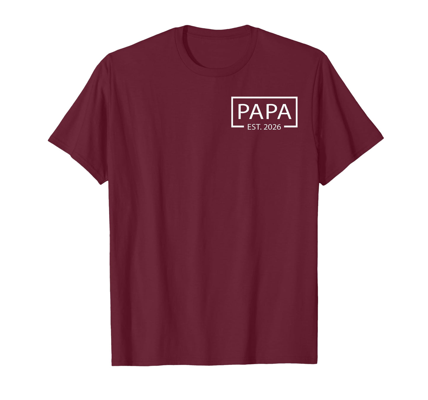 Promoted to Papa Est 2026 Baby Announcement Pocket T-Shirt