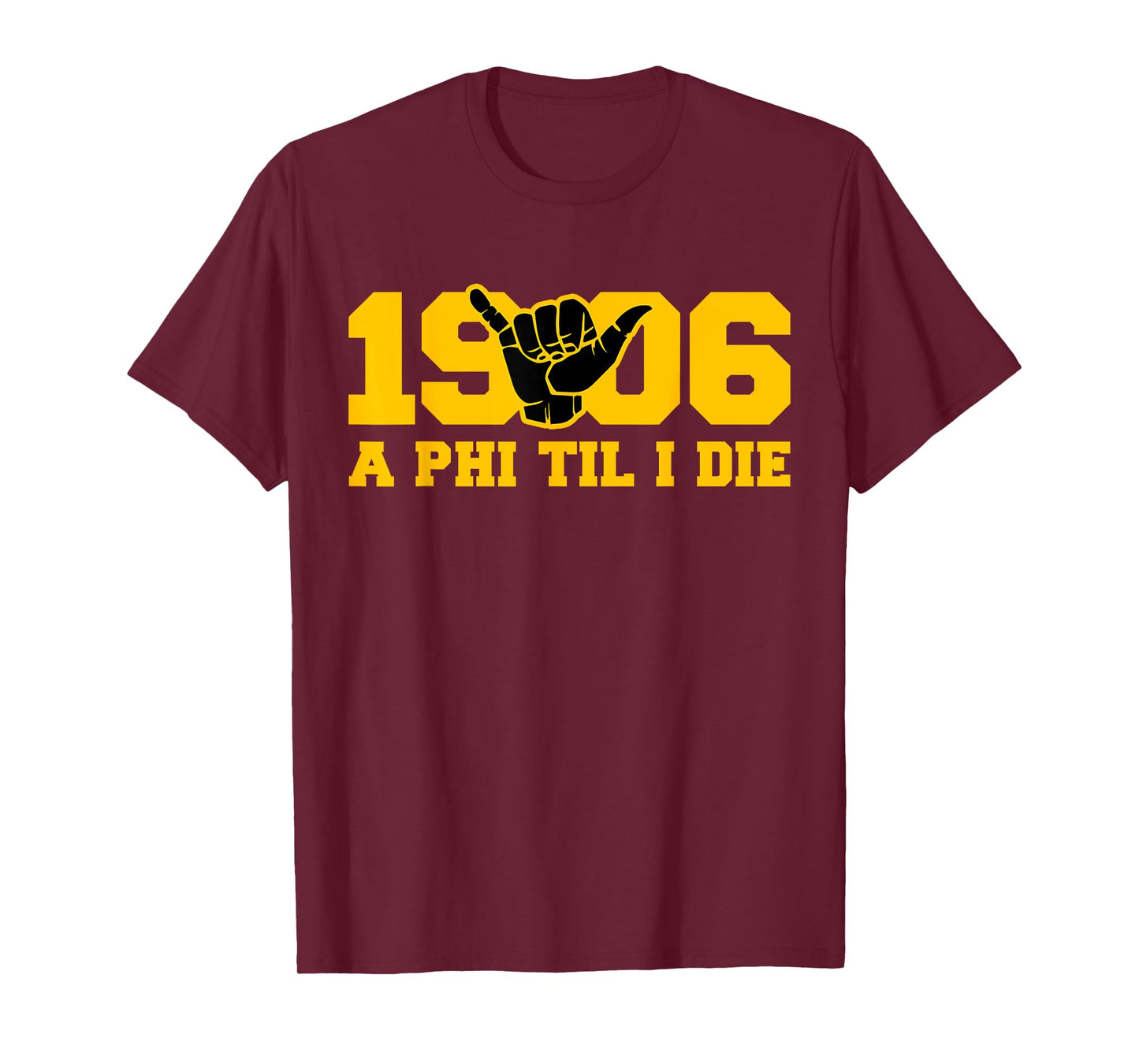 Mens Alpha African 1906 Fraternity Hand Sign Matching T-Shirt