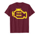 Check Engine Light Shine Funny Car Auto Mechanic Garage Men T-Shirt