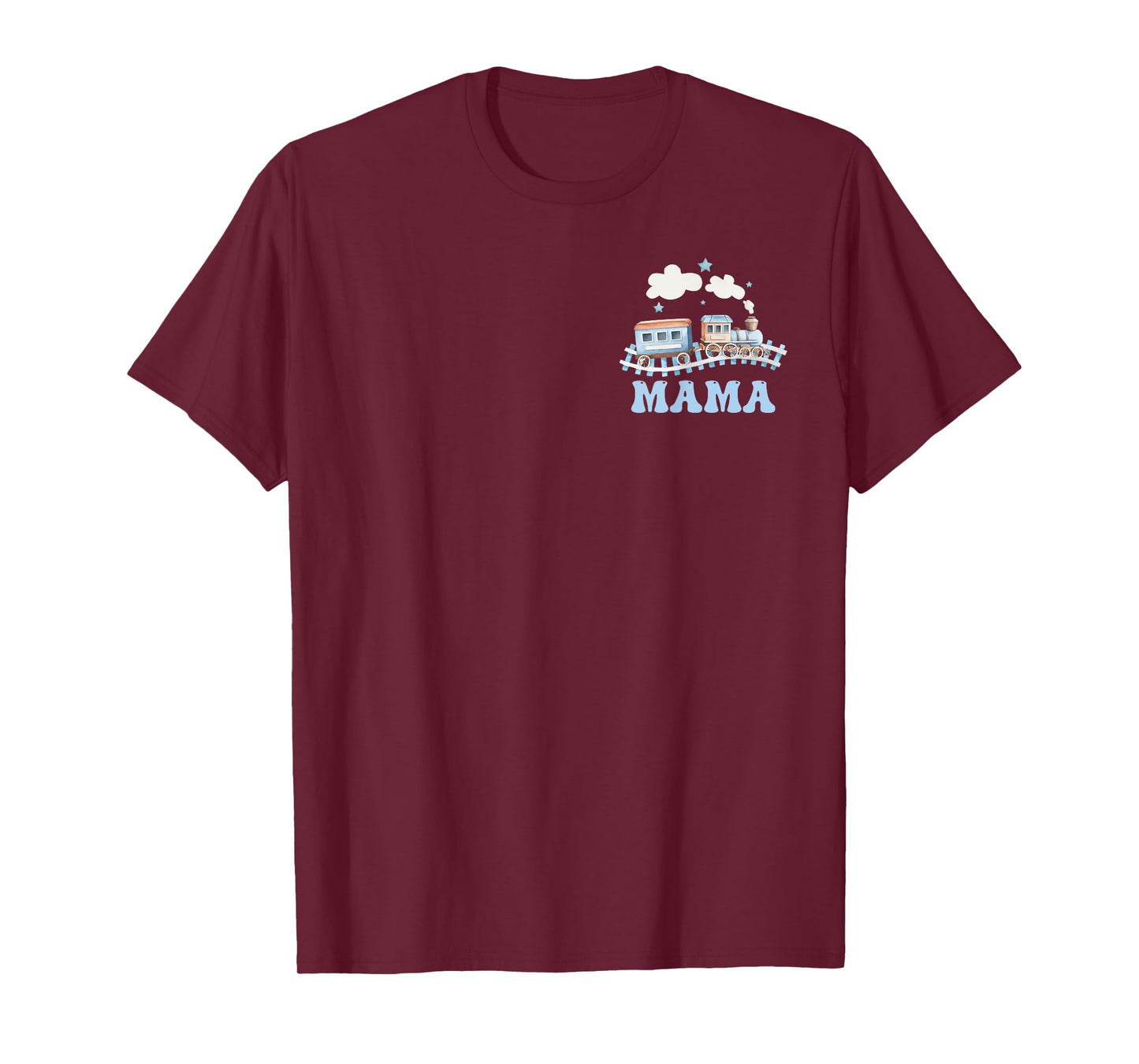 Mama First Birthday Boy Girl Train Railroad Family Matching T-Shirt