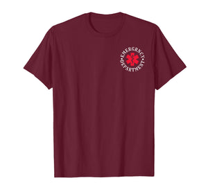(2 Sided) Emergency Department Skeleton Christmas T-Shirt