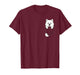 Funny Samoyed Peeking in Pocket Dog Puppy Pet Animal Lover T-Shirt