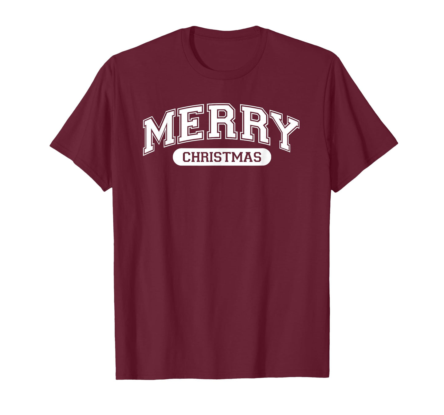 Retro Varsity Style Merry Christmas T-Shirt