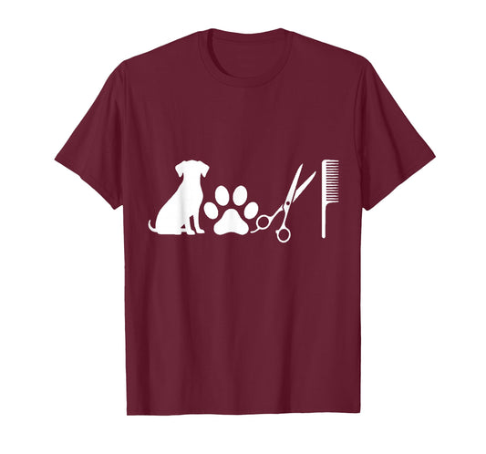 Fur Artist Dog Groomer Grooming Pet Stylist T-Shirt