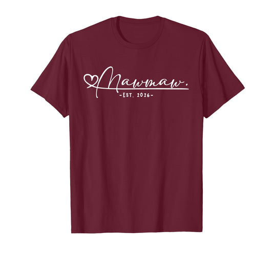 Matching for Mawmaw Est 2026 T-Shirt