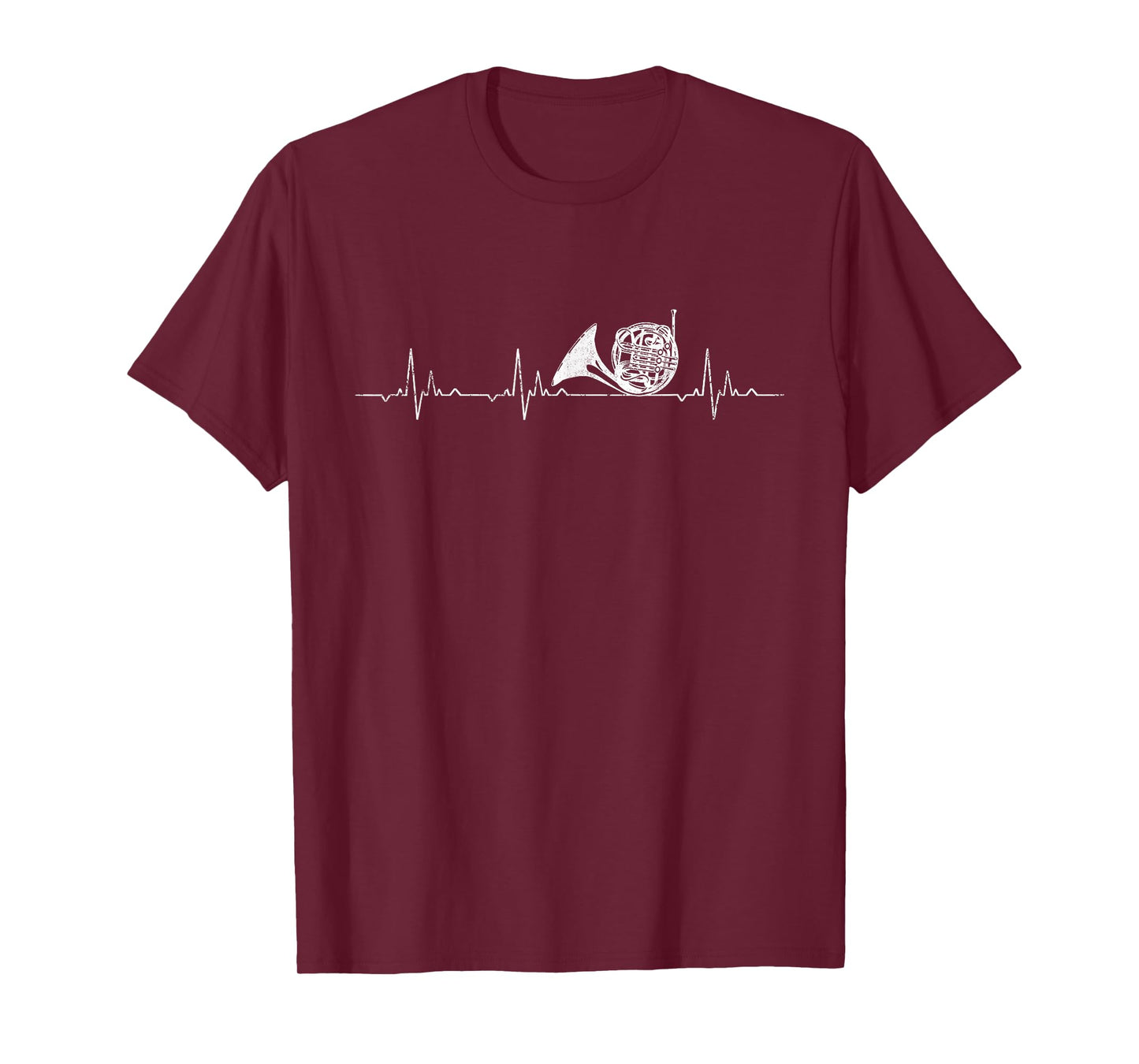 French Horn Heartbeat Funny Musician T-Shirt