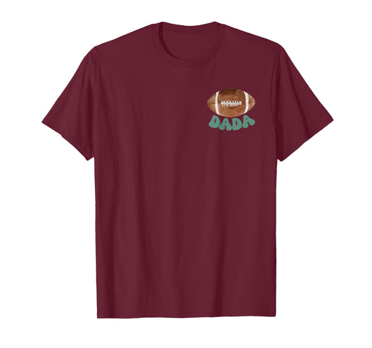Dada of The 1 Year Old Football Birthday Boy Family Matching T-Shirt