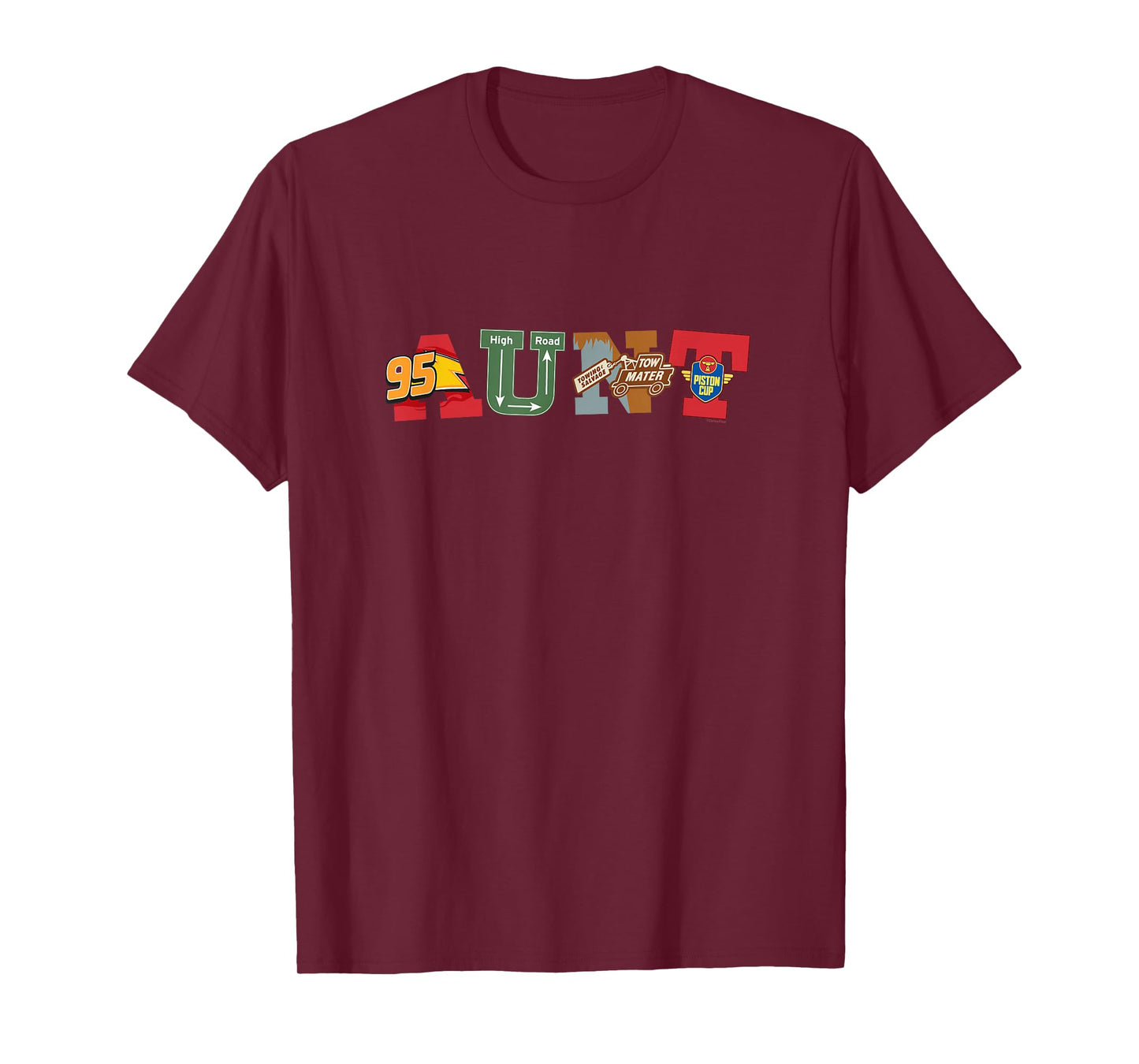 Disney & Pixar's Cars Aunt Birthday Family Disney Trip T-Shirt