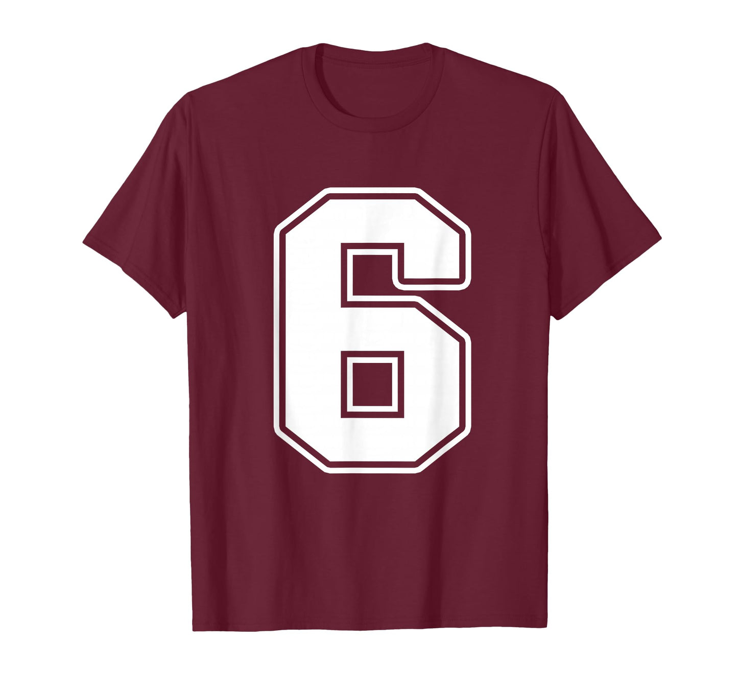 Number 6 Matching 67 Meme Team Sports Varsity Graphic Tee T-Shirt