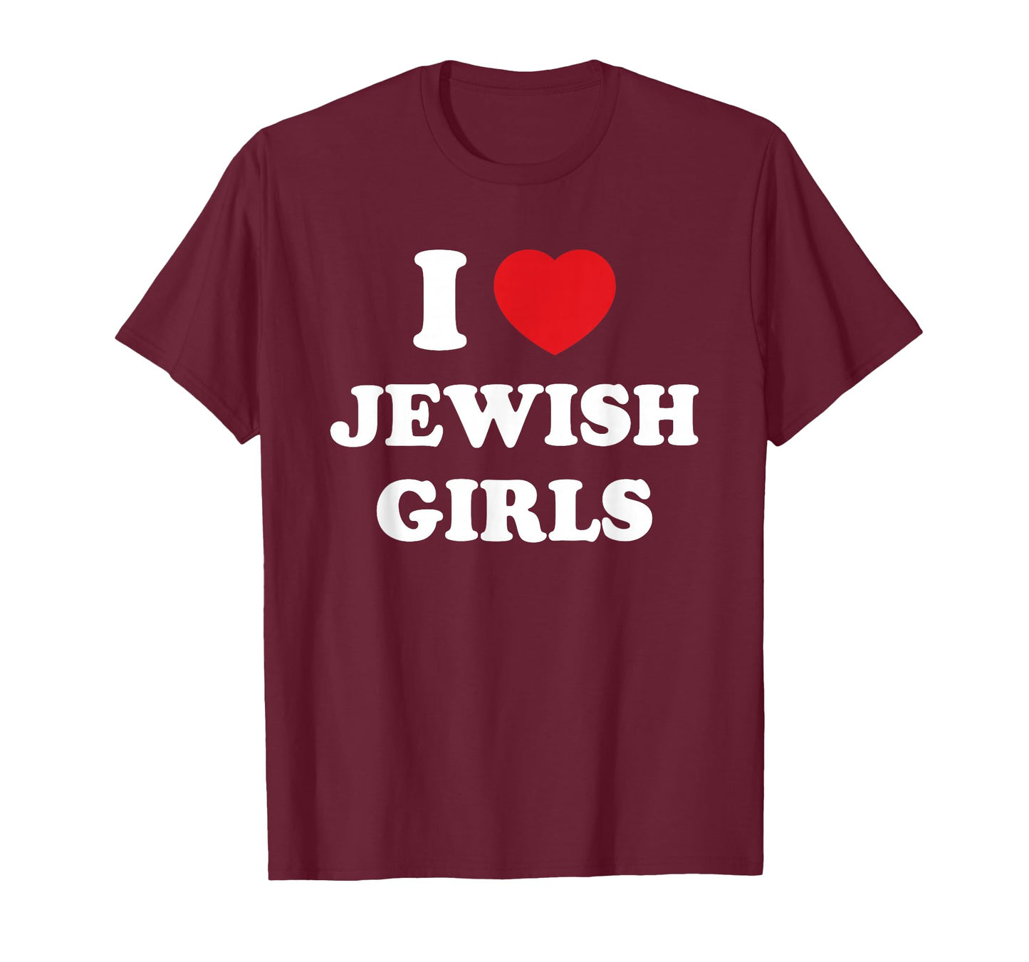 I Heart (Love) Jewish Girls, Heritage Heartwear T-Shirt