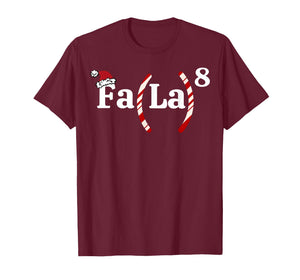 FA (LA) 8 Funny Christmas Santa FA La Math Teacher Student T-Shirt