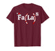FA (LA) 8 Funny Christmas Santa FA La Math Teacher Student T-Shirt