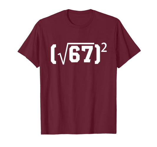 Funny Six Seven Meme Hidden Math Design T-Shirt