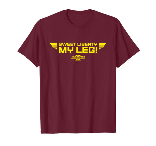 Helldivers 2 Sweet Liberty My Leg Video Game T-Shirt