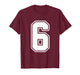 Number 6 Six Seven 6 7 Meme Funny 6th Birthday Design T-Shirt