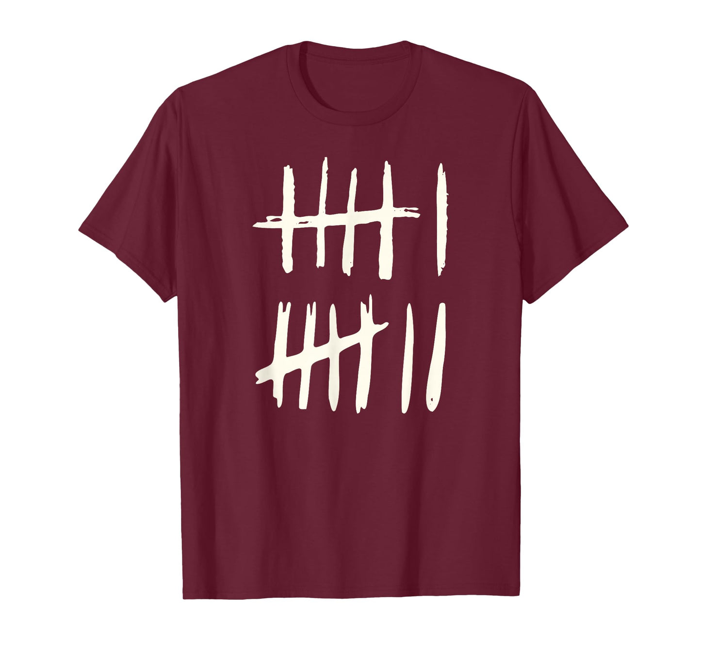 Funny Six Seven 67 Meme Tally Marks 6 7 Numbers T-Shirt
