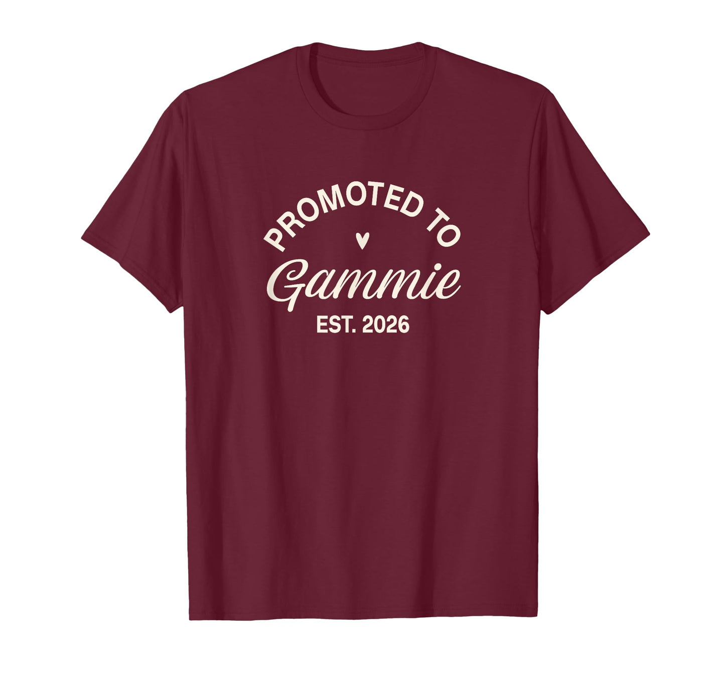 Promoted to Gammie 2026 Cute Grandma Graphic T-Shirt