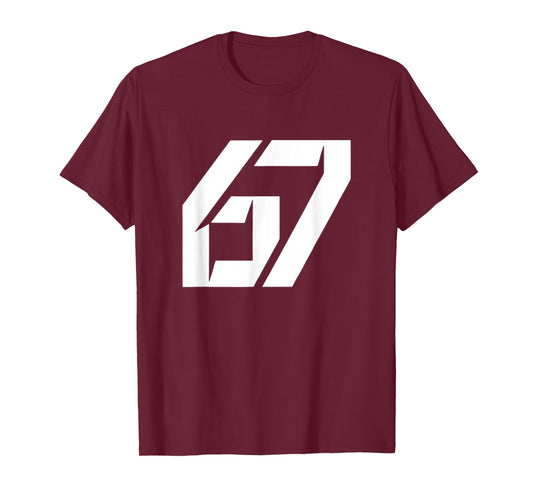 Funny 67 Six Seven Meme 67 Retro Vintage Number T-Shirt