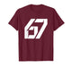 Funny 67 Six Seven Meme 67 Retro Vintage Number T-Shirt