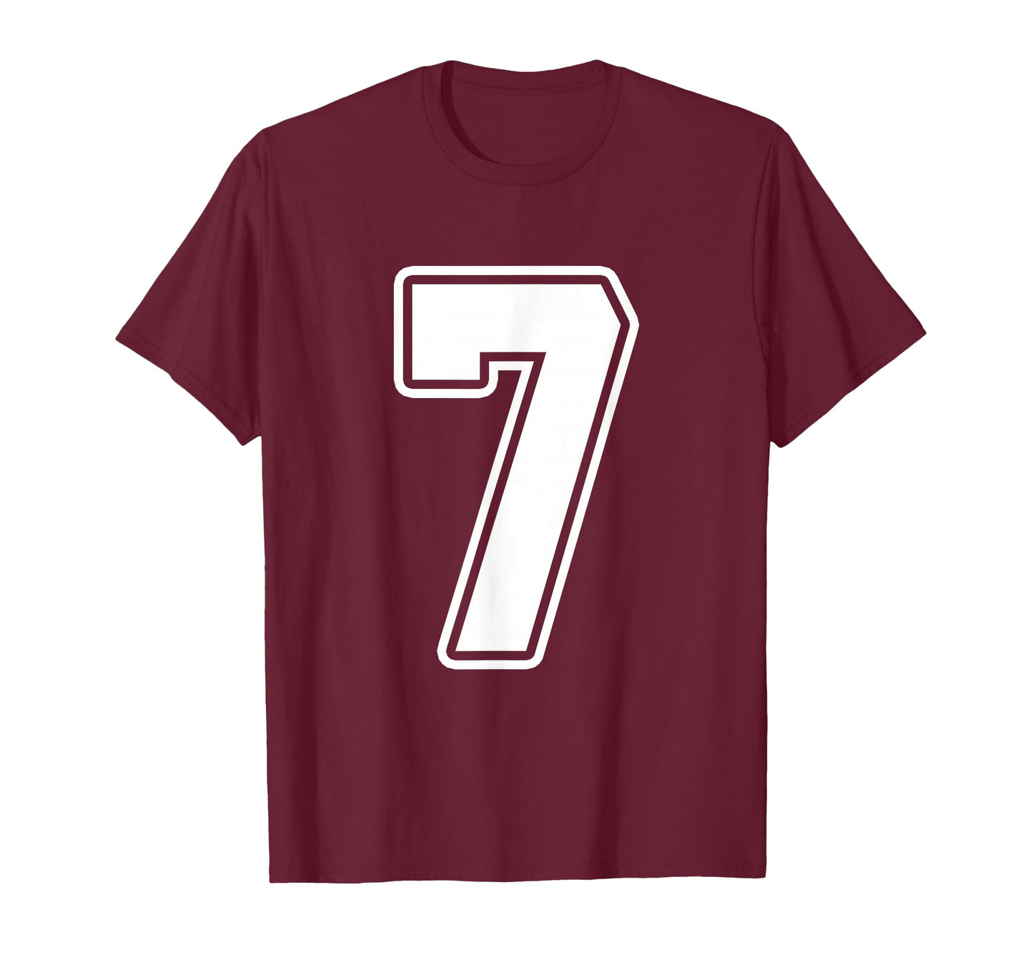 Number 7 Six Seven 6 7 Meme Funny 7th Birthday Design T-Shirt
