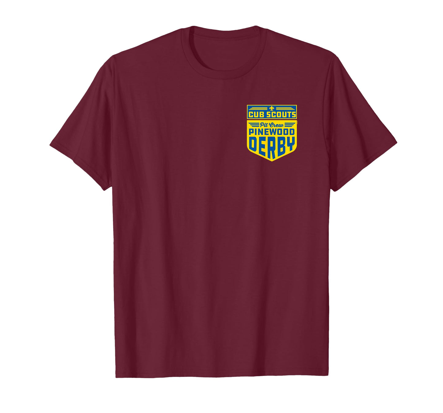 Pinewood Derby Pit Crew Cub Scouts Badge Logo T-Shirt