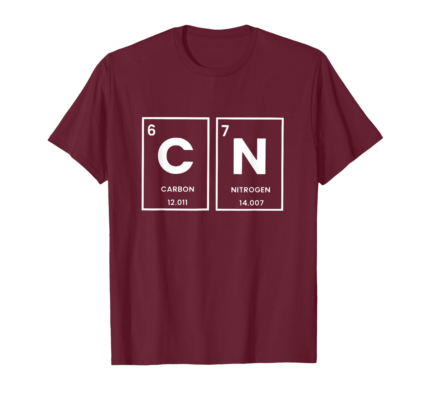 Funny 6 7 Meme Periodic Table Carbon Nitrogen Humor T-Shirt
