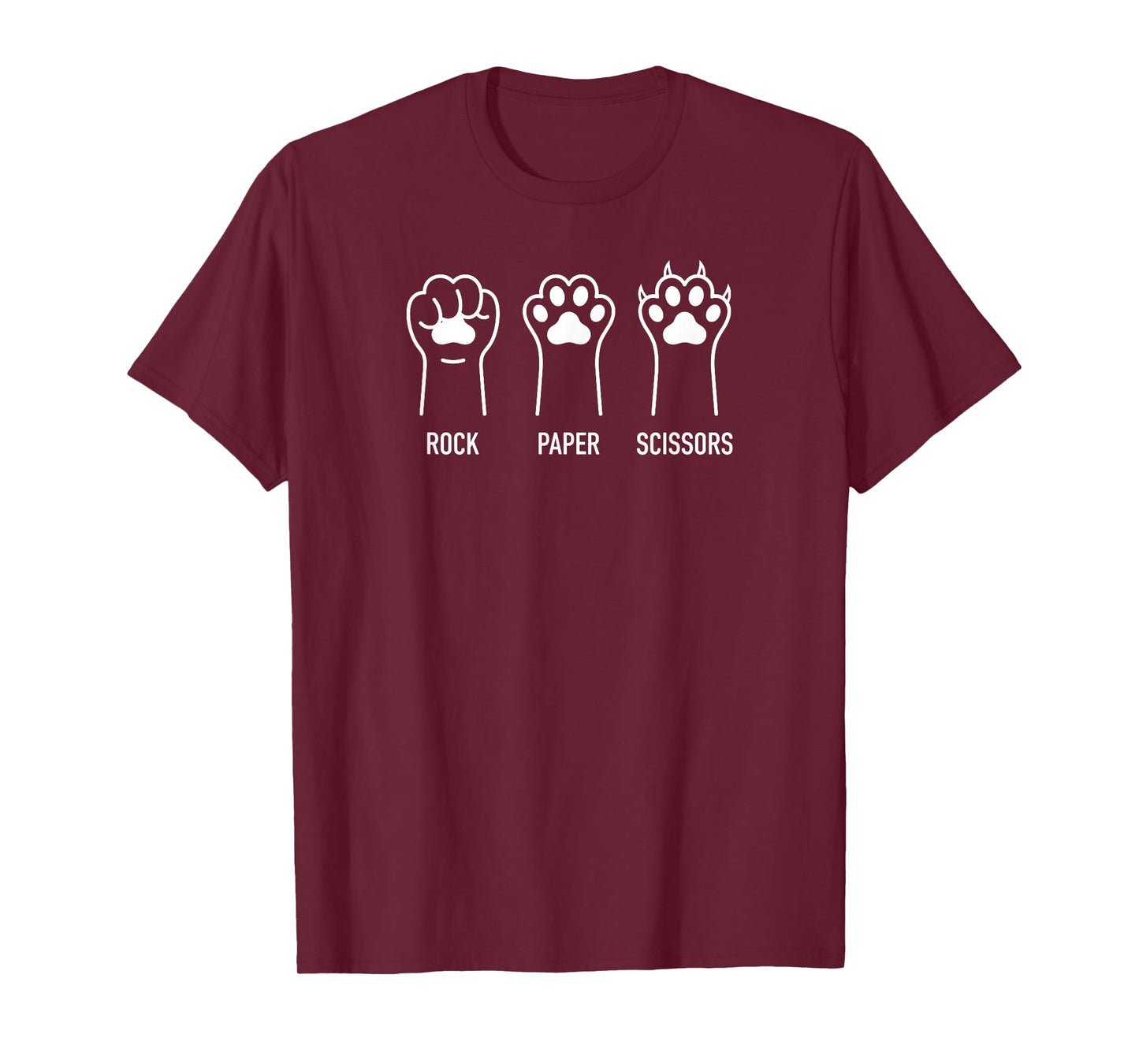 Rock Paper Scissors Cat - Funny Kitten Paw Game T-Shirt