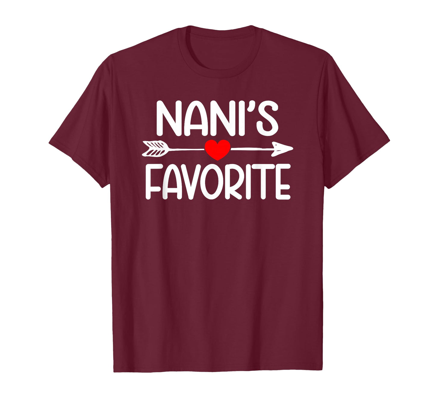 Nani's Favorite Grandchild Youth Grandson Granddaughter T-Shirt