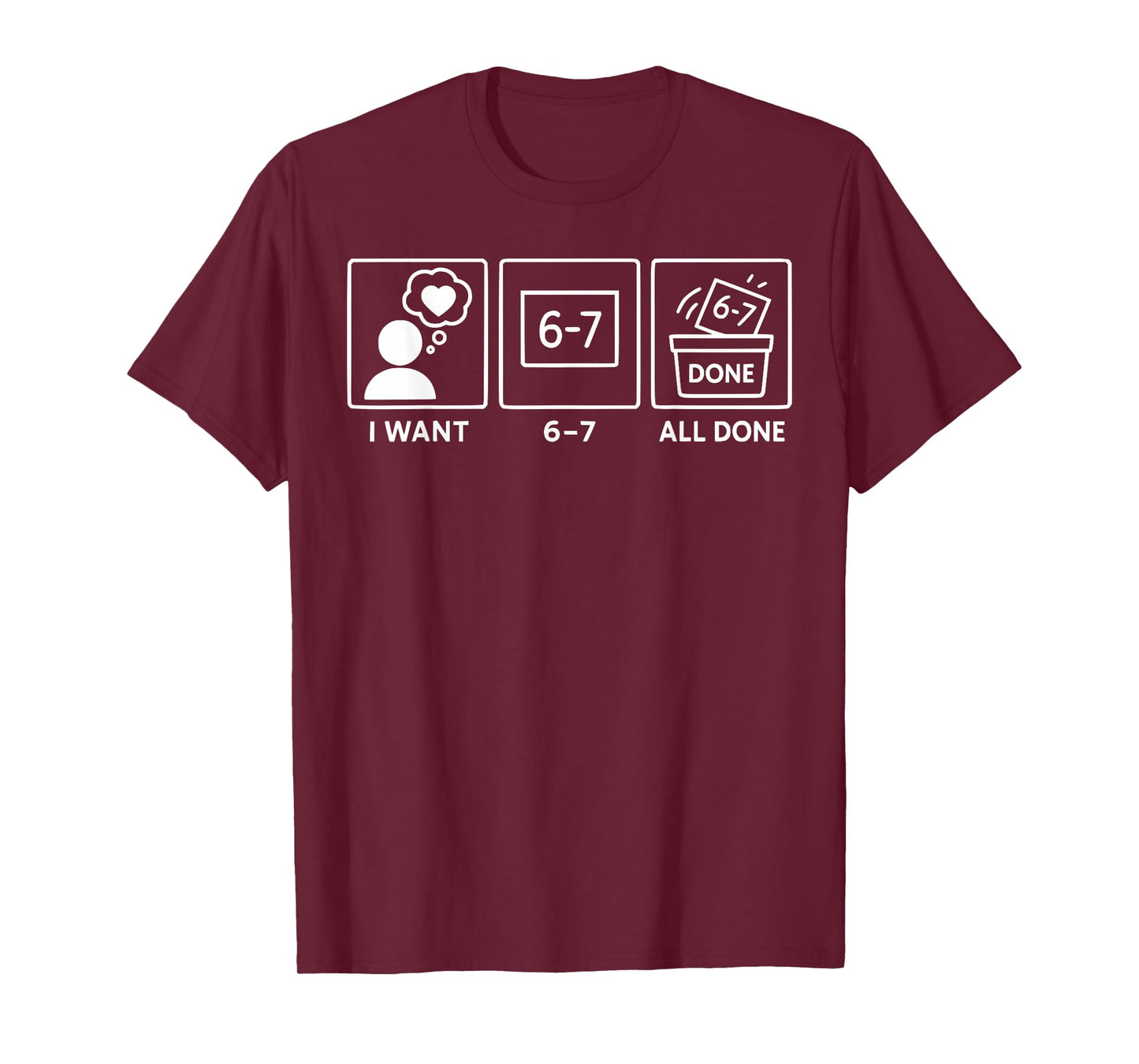 Funny 67 SPED Teacher AAC Speech Therapy SLPs ABA 6 7 Meme T-Shirt