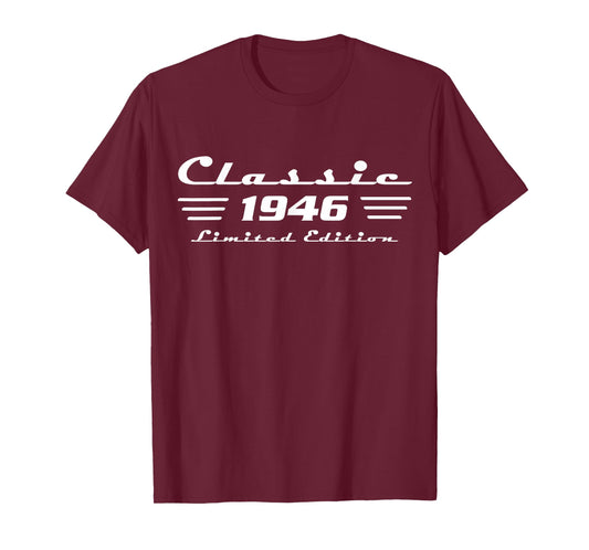 Classic 80 Birthday Decorations Men 80yr 1946 80th Birthday T-Shirt