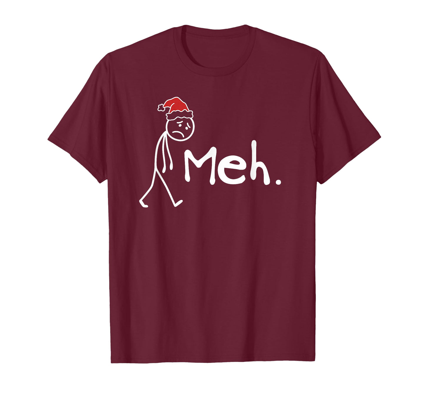 Meh. Funny Christmas Introvert T-Shirt