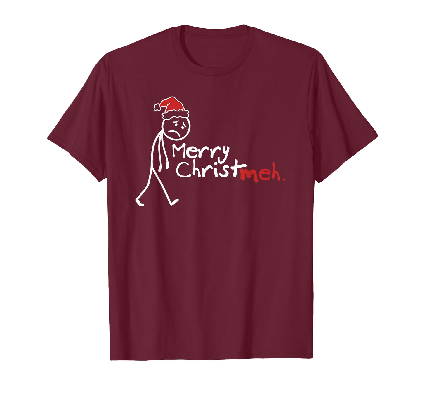 Merry Christ-Meh Funny Christmas Introvert T-Shirt