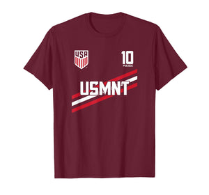 Christian Pulisic 10 Navy USMNT Officially Licensed T-Shirt