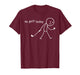 No Golf Today Funny Sad Stickman Golfer Golfers Men Guy T-Shirt