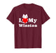 I Love My Winston Cat Owner Pet Kitten Lover T-Shirt