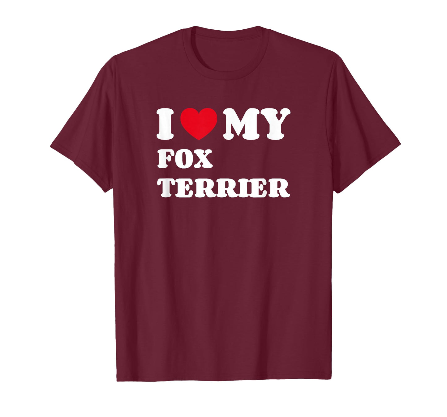 Fox Terriers Foxterriers I Love My Fox Terrier Foxterrier T-Shirt