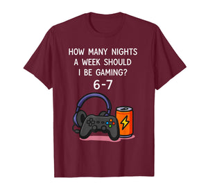 67 Six Seven Meme 6-7 Funny Gaming T-Shirt