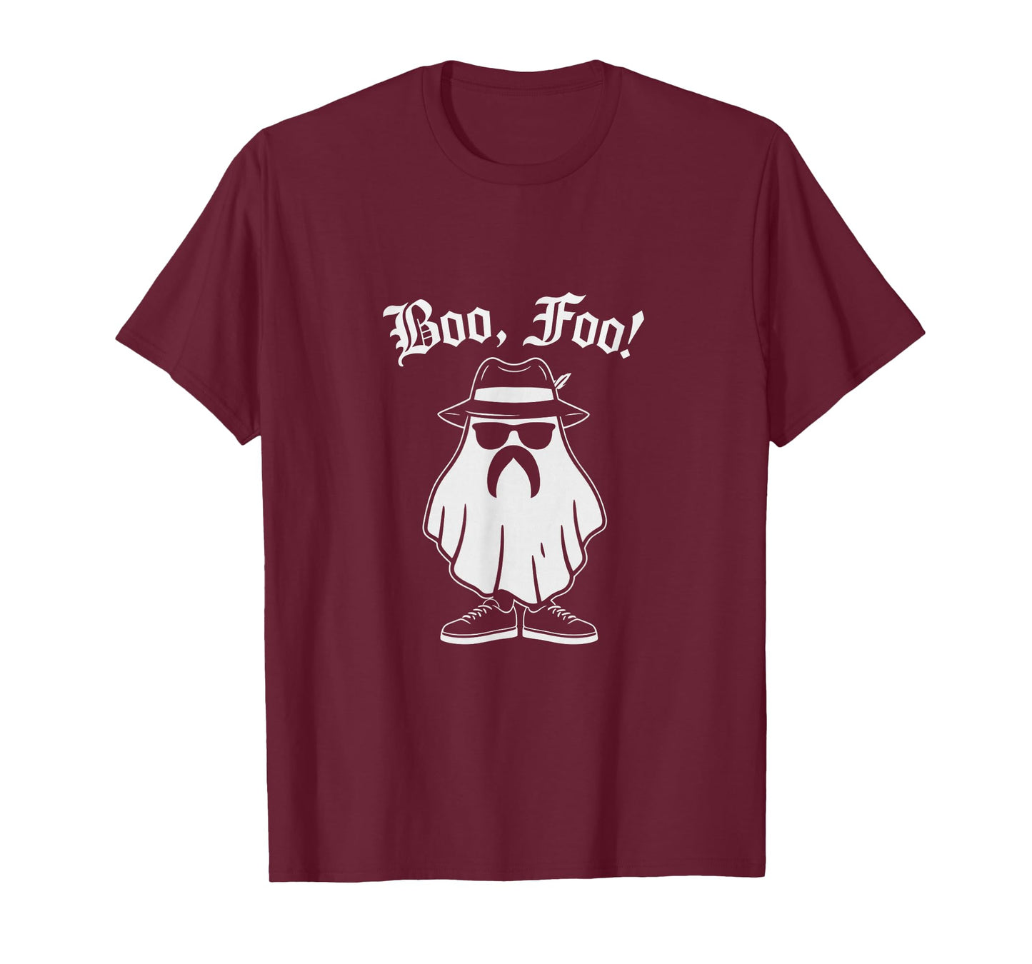 Boo Foo Funny Ghost Expression Design T-Shirt