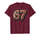 Rugby Drip Number 67 Player Or 67th Birthday Six Seven T-Shirt