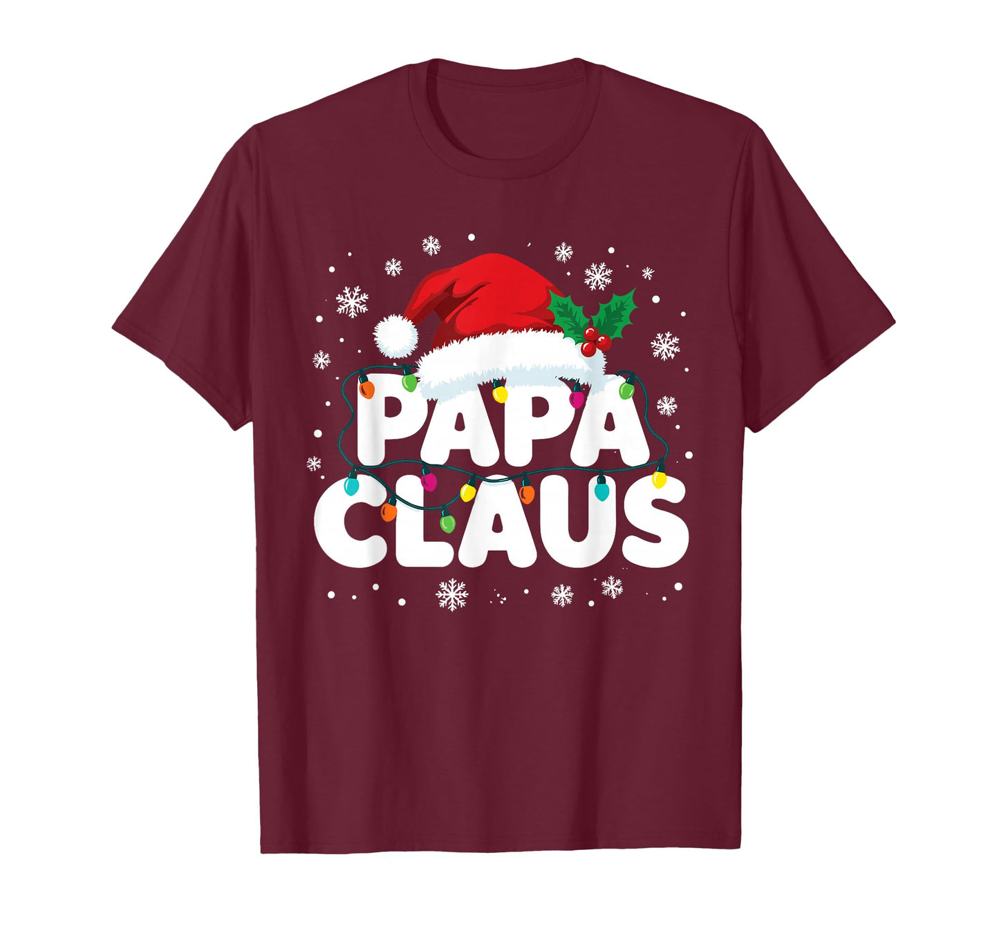 Papa Claus Matching Family Christmas Pajamas T-Shirt