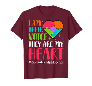 I'm Their Voice They are My Heart - SPED Teacher T-Shirt