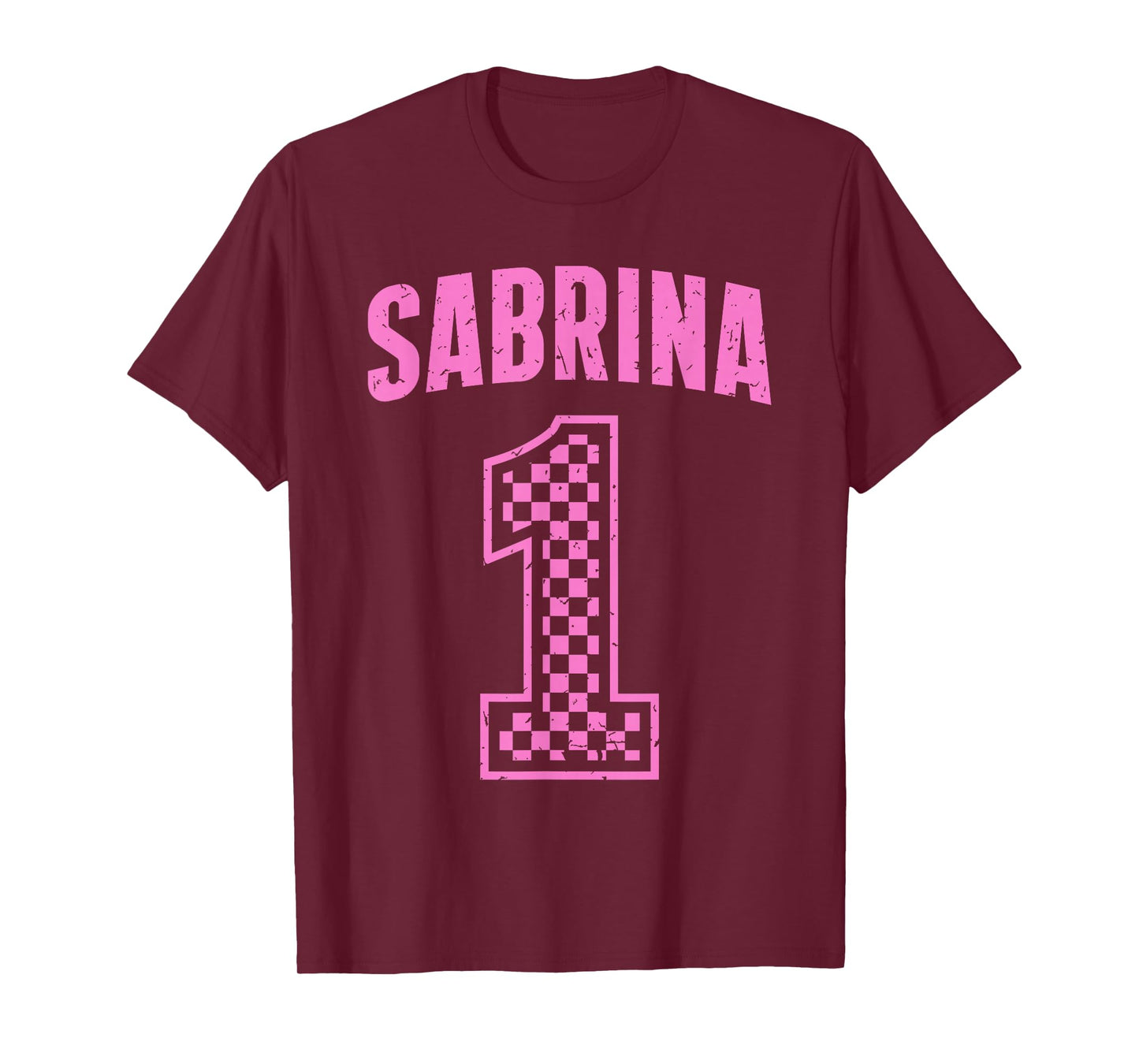 Vintage Sabrina Supporter Number 1 Checkered Greatest Fan T-Shirt