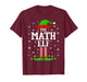 Math Elf Funny Christmas Family Matching T-Shirt