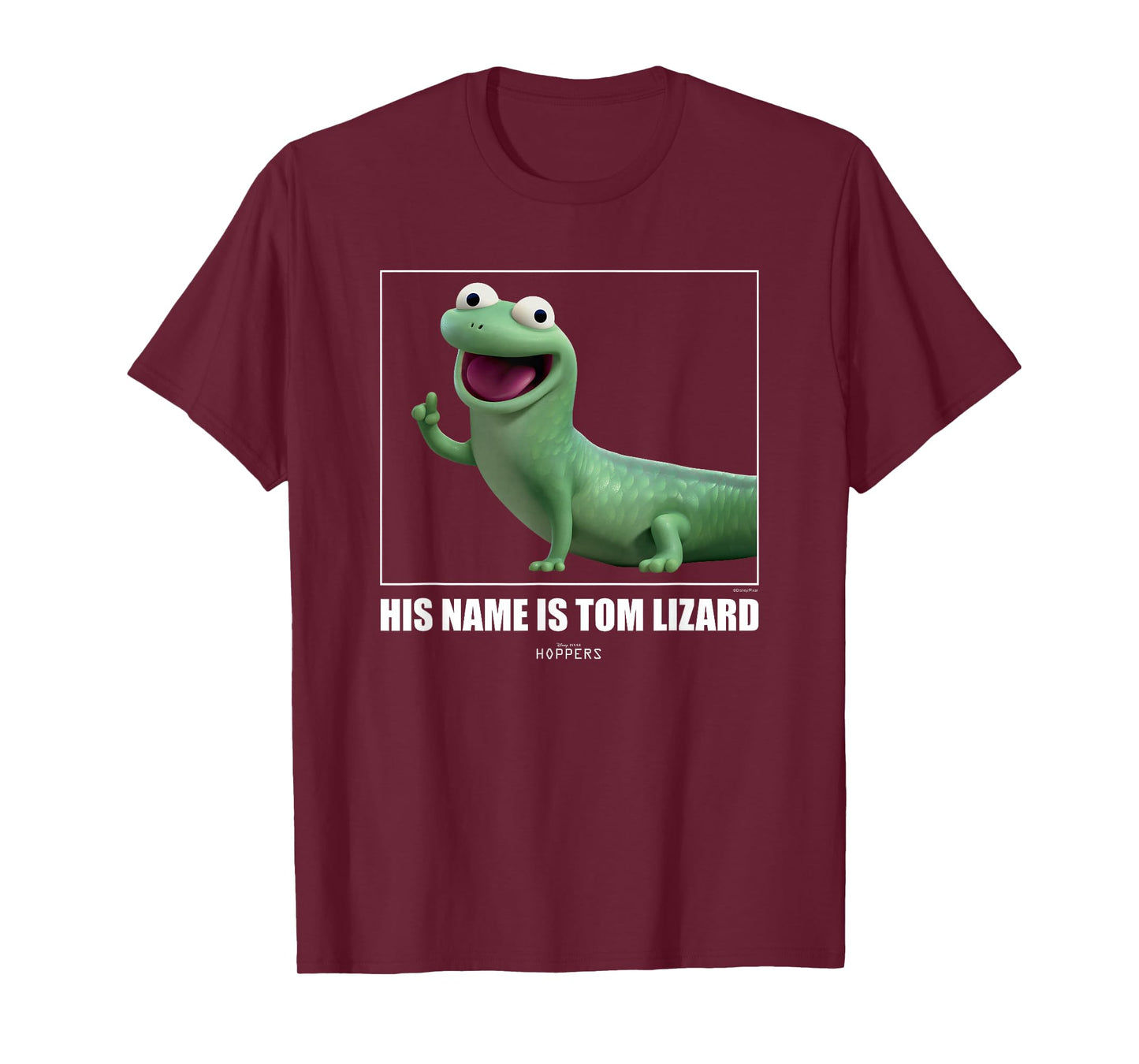 Disney Pixar Hoppers Tom Lizard Cute 3D Character Aesthetic T-Shirt