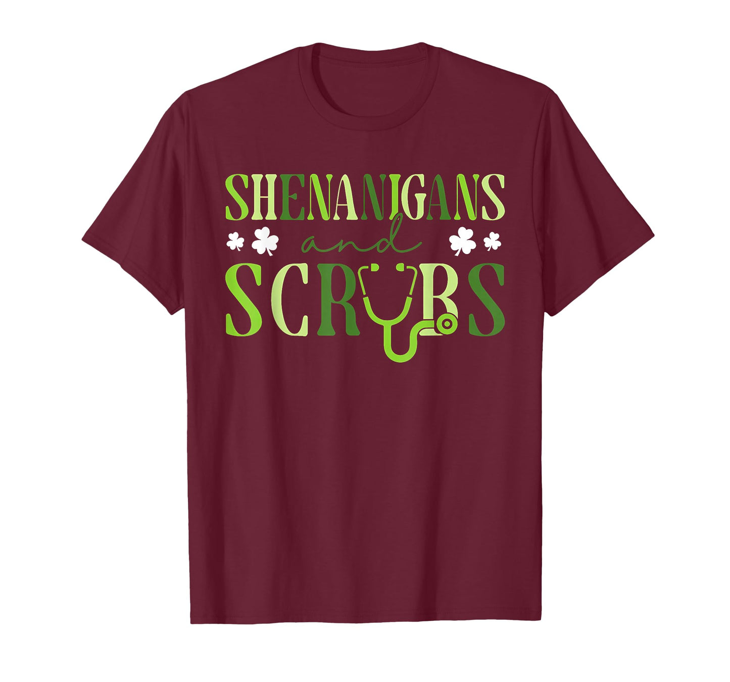 Shenanigans and Scrubs St Patricks Day Nurse T-Shirt