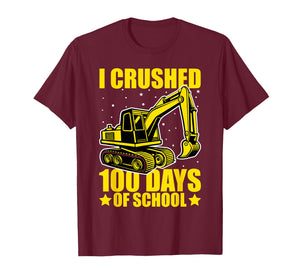 I Crushed 100 Days of School Construction 100 Days Smarter T-Shirt