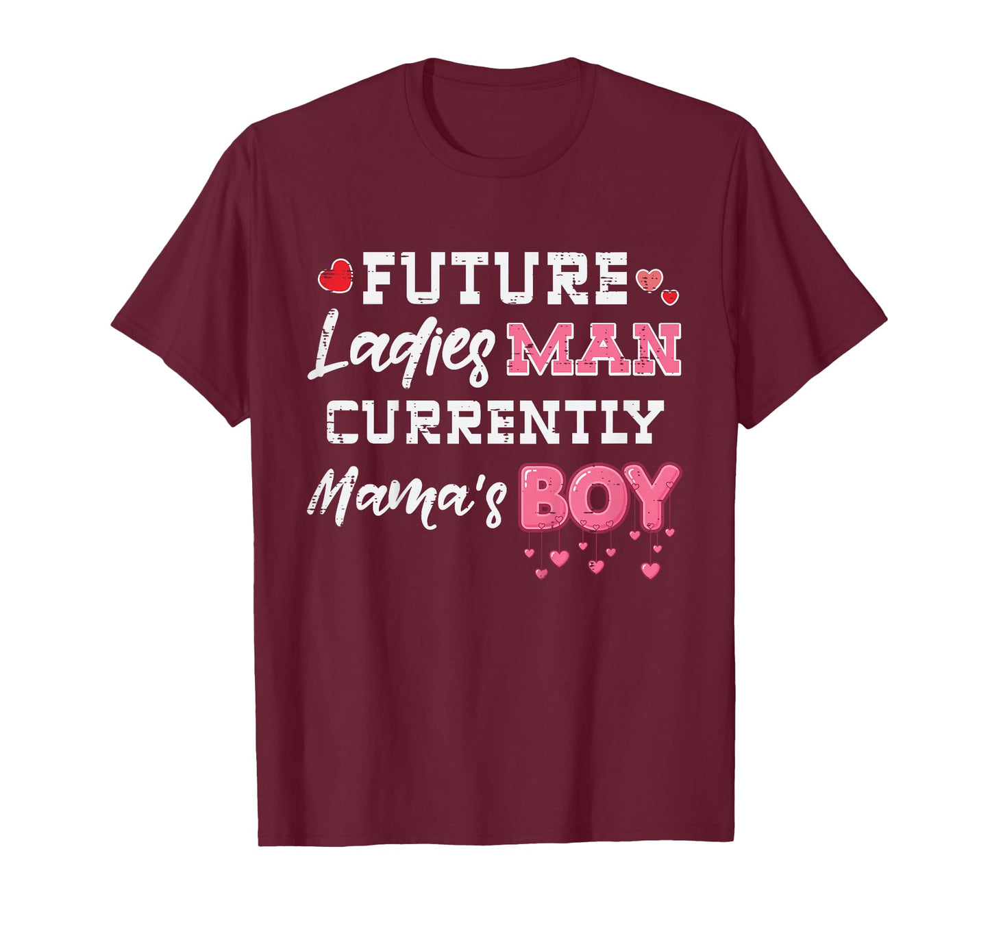 Kids Future Ladies Man Mamas Boy Funny Valentines Day Boys Kids T-Shirt