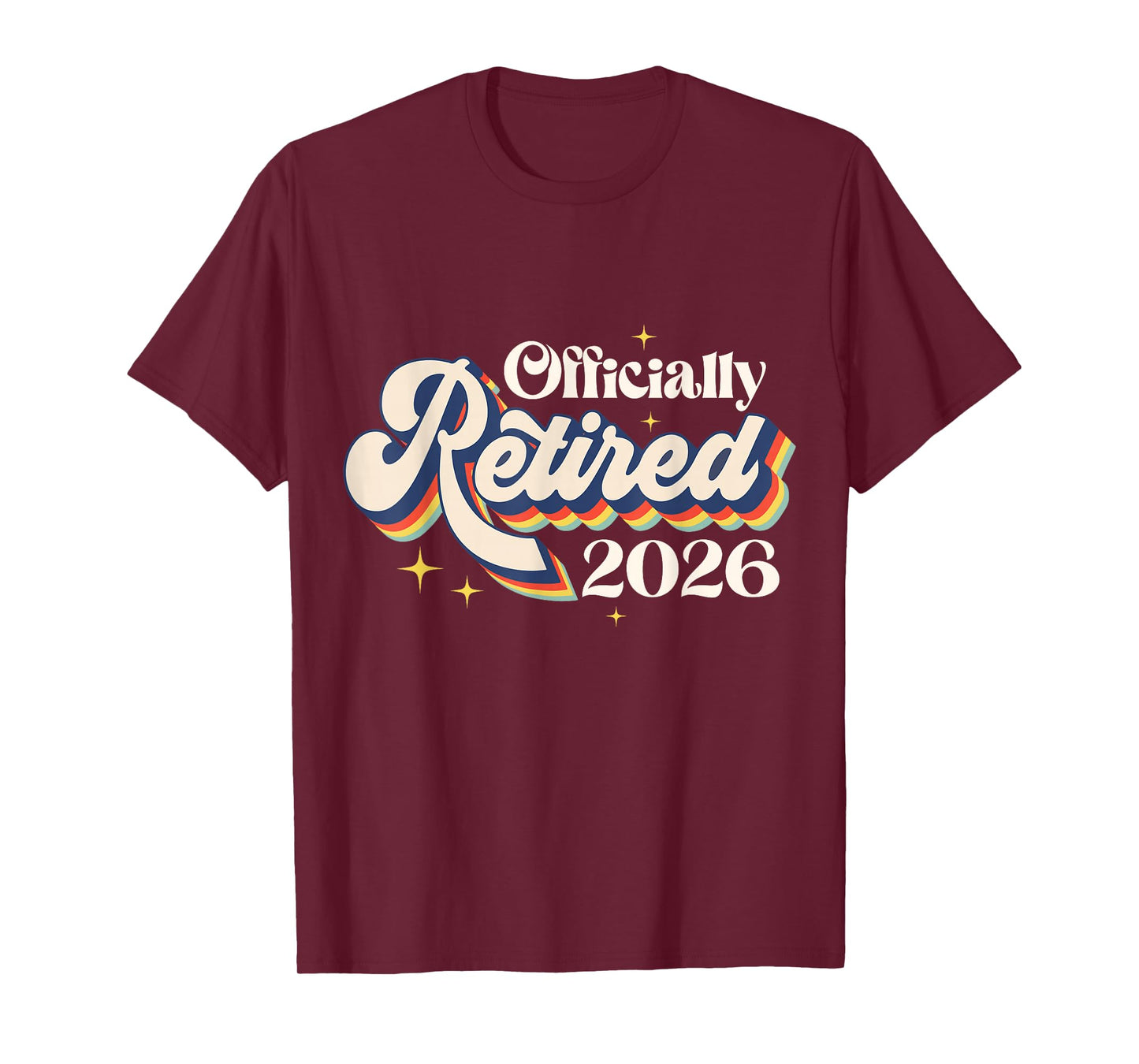 Officially Retired 2026 Vintage Retirement Men Women Teacher T-Shirt